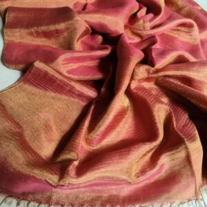 JHANKAR - Tissue Linen Saree