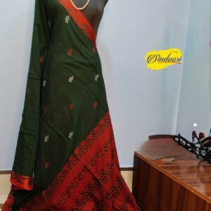 MRIDULA Saree – Pure  Masrize Cotton | Black