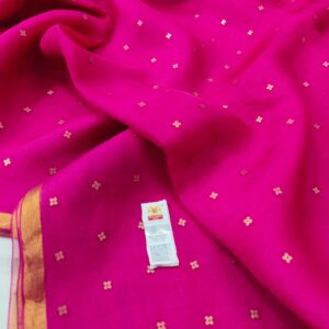 Sundari | Elegant Maslin Saree | Pink color