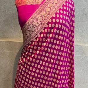 Radhika | Body boota weaveing design saree | Mergenta